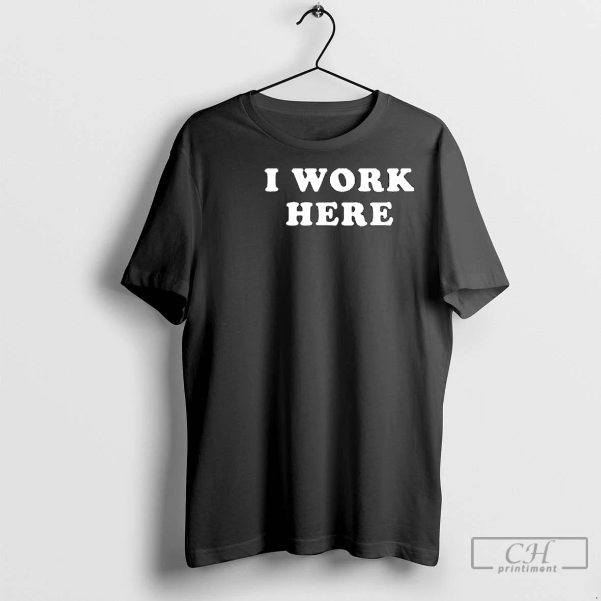 Premium Threedom I Work Here Circle Black T-Shirts, Hoodie, Sweatshirt | InkNestWear.com