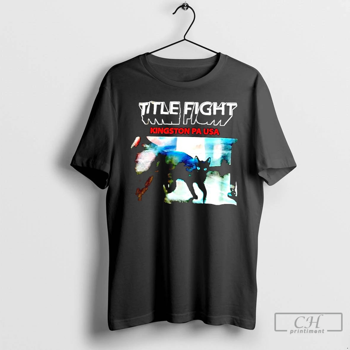 Premium Title Fight Kingston Pa Usa Band Cat T-Shirts, Hoodie, Sweatshirt | InkNestWear.com