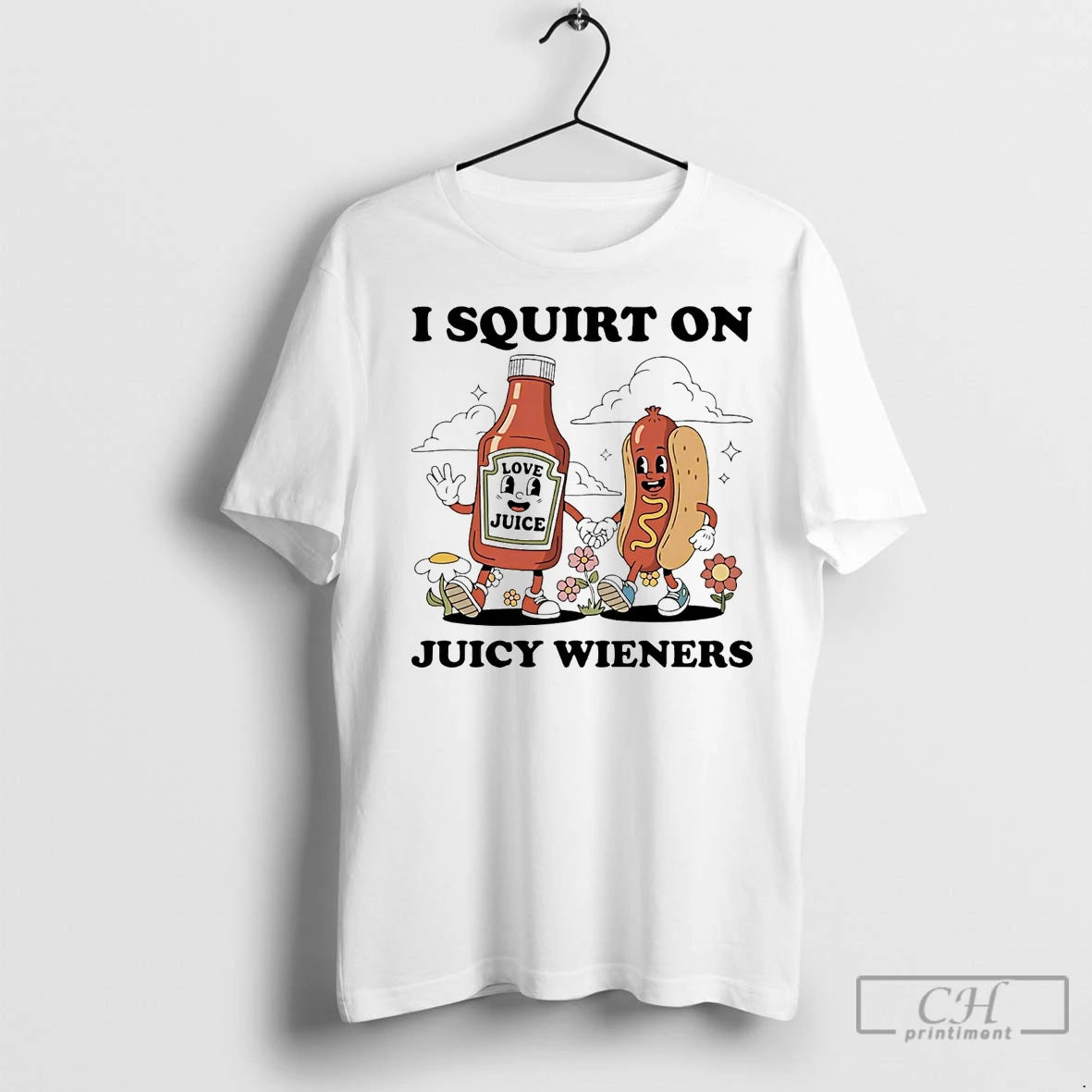 Premium Tomato Ketchup I Squirt On Juicy Wieners T-Shirts, Hoodie, Sweatshirt | InkNestWear.com