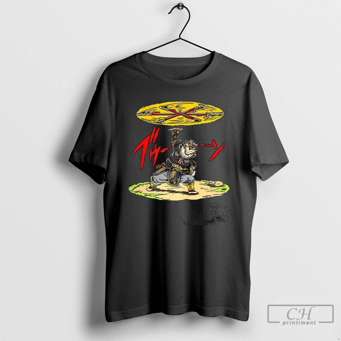 Premium Ton Wukong Rotate The Stick As Desired Cartoon T-Shirts, Hoodie, Sweatshirt | InkNestWear.com