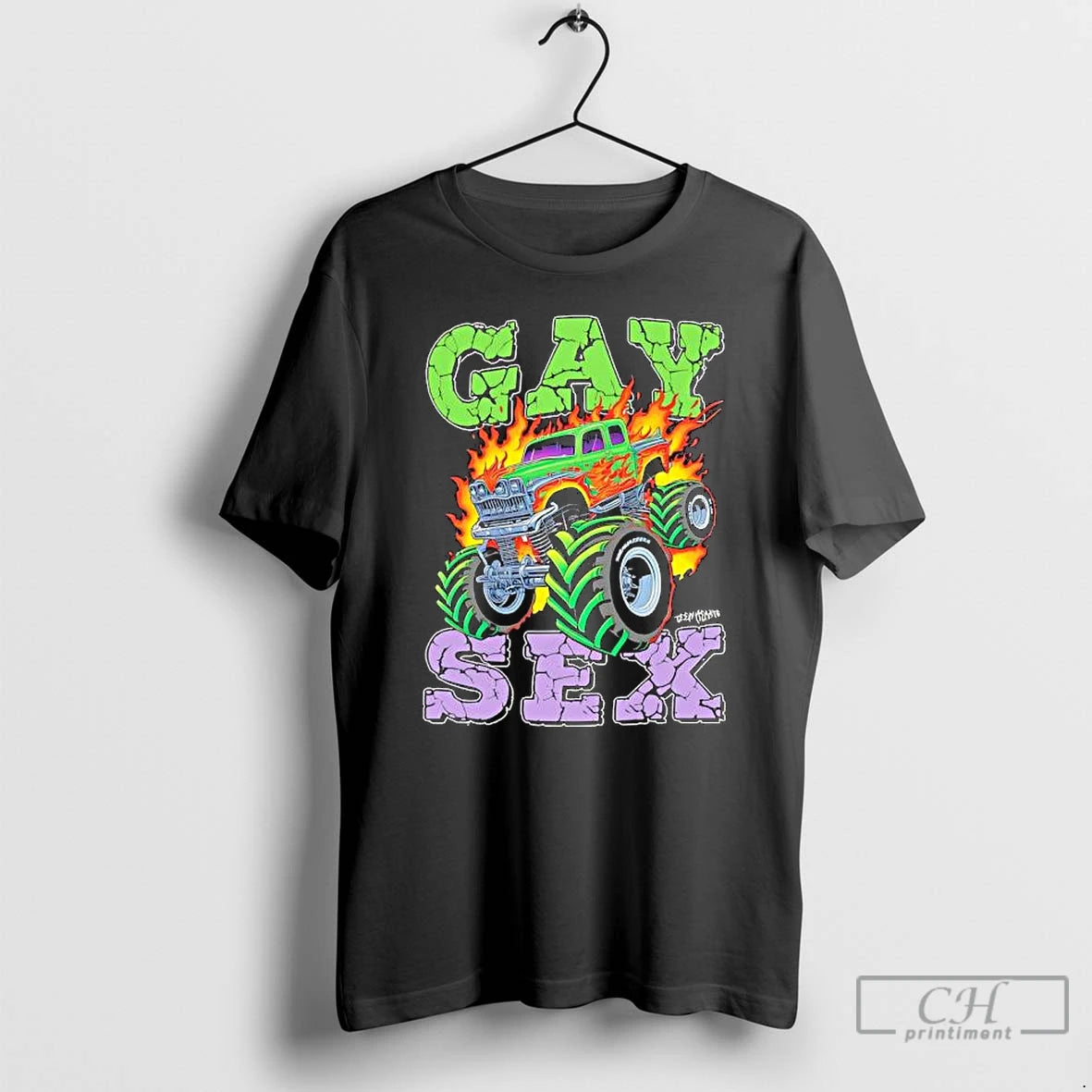 Premium Truck Monster Gay Sex Fire T Shirts Hoodie, Sweatshirt | InkNestWear.com