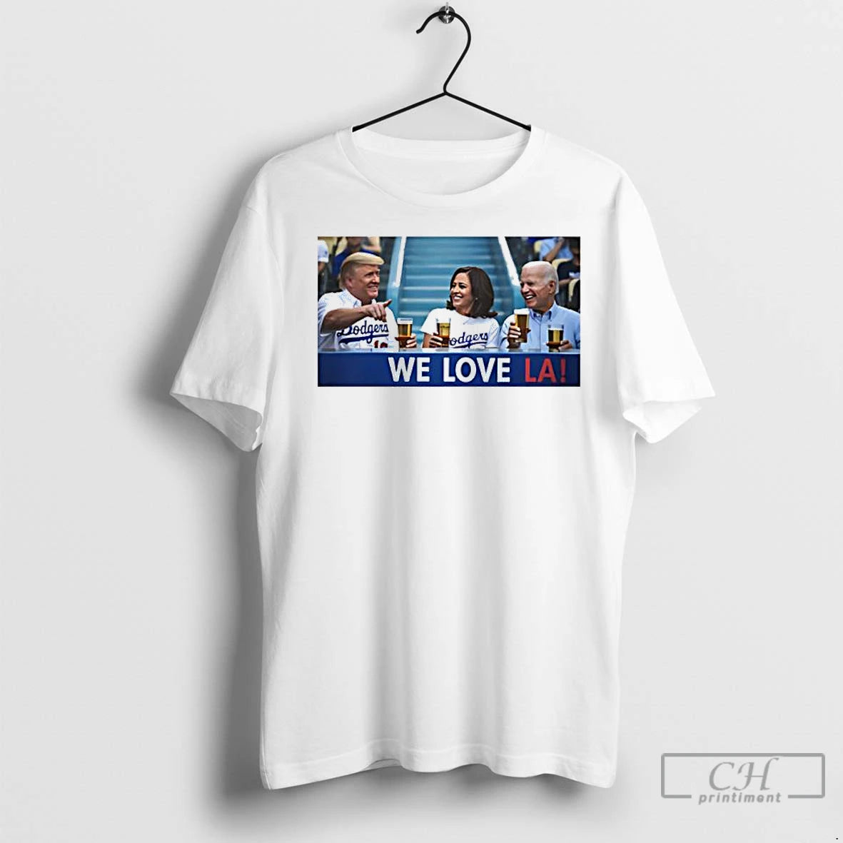 Premium Trump Biden Kamala Love La Dodger T-Shirts, Hoodie, Sweatshirt | InkNestWear.com