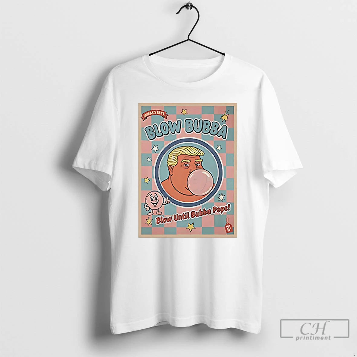 Premium Trump Blow Bubba Retro Bubble Gum Cartoon T-Shirts, Hoodie, Sweatshirt | InkNestWear.com