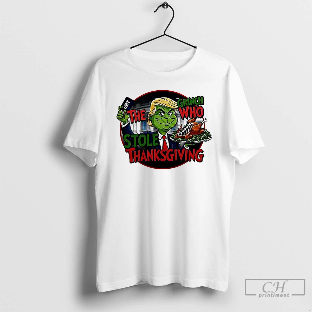 Premium Trump Grinch Who The Stole Thanksgiving T Shirts Hoodie, Sweatshirt | InkNestWear.com