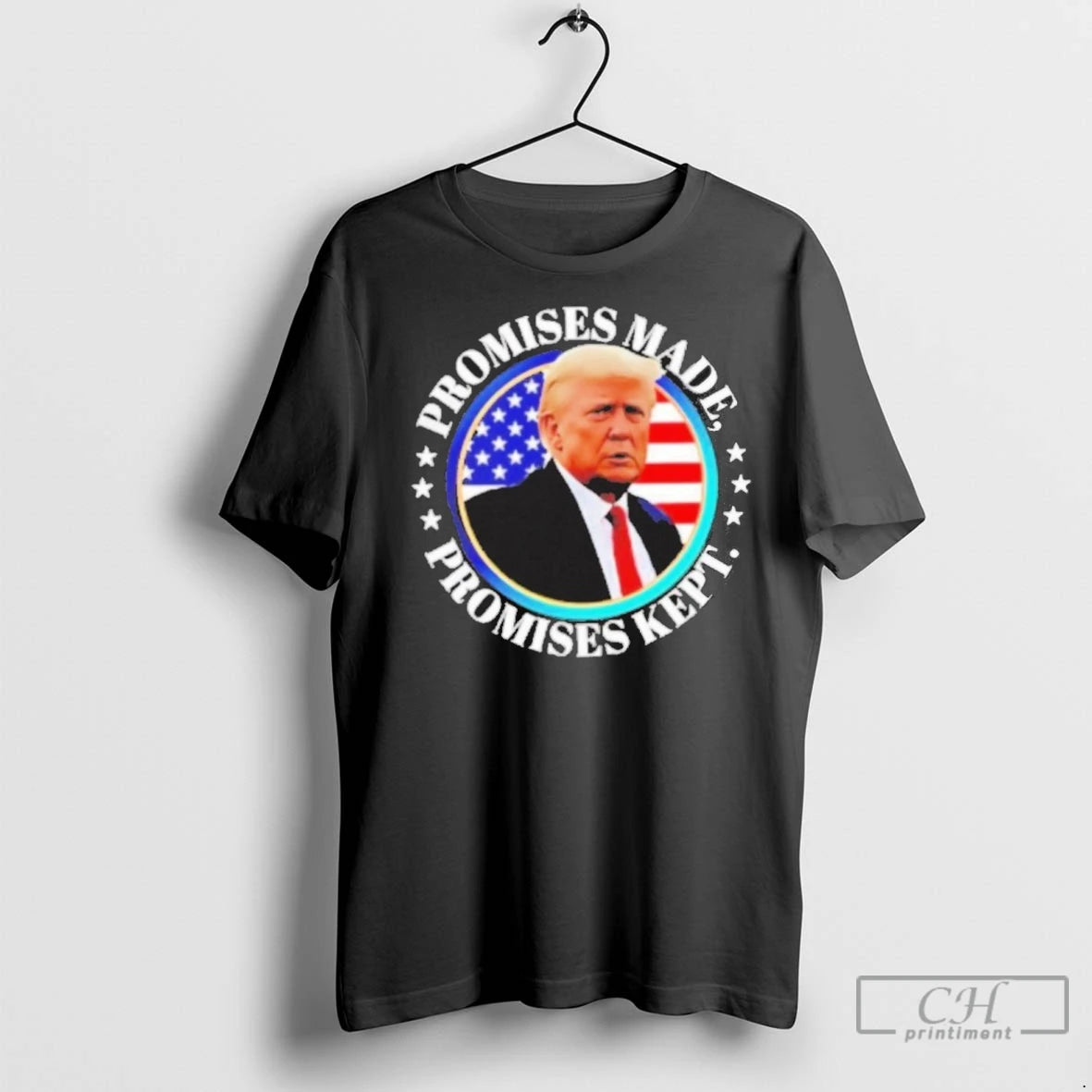 Premium Trump Promises Made Promises Kept 2024 Black T-Shirts, Hoodie, Sweatshirt | InkNestWear.com