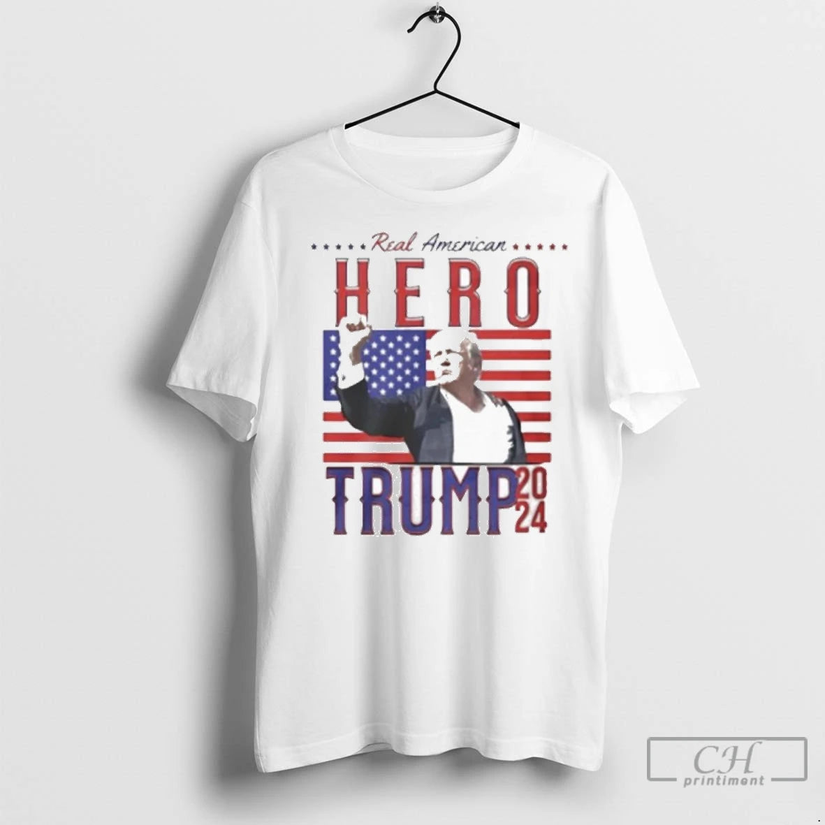 Premium Trump Real American Hero 2024 T-Shirts, Hoodie, Sweatshirt | InkNestWear.com