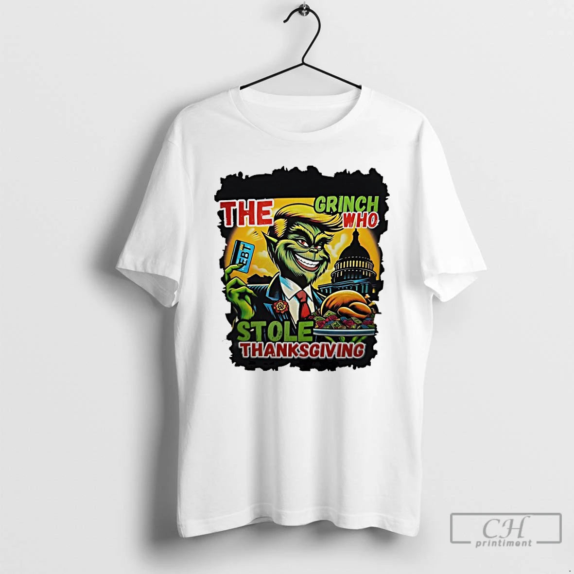 Premium Trump The Grinch Turkey Who Stole Thanksgiving Ebt Funny T Shirts Hoodie, Sweatshirt | InkNestWear.com