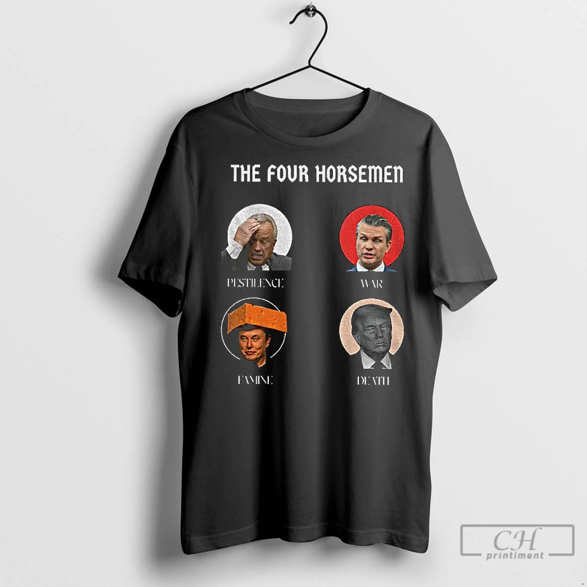 Premium Trump Vs Elon Musk The Four Horsemen Pestilence War Famine Death T-Shirts, Hoodie, Sweatshirt | InkNestWear.com
