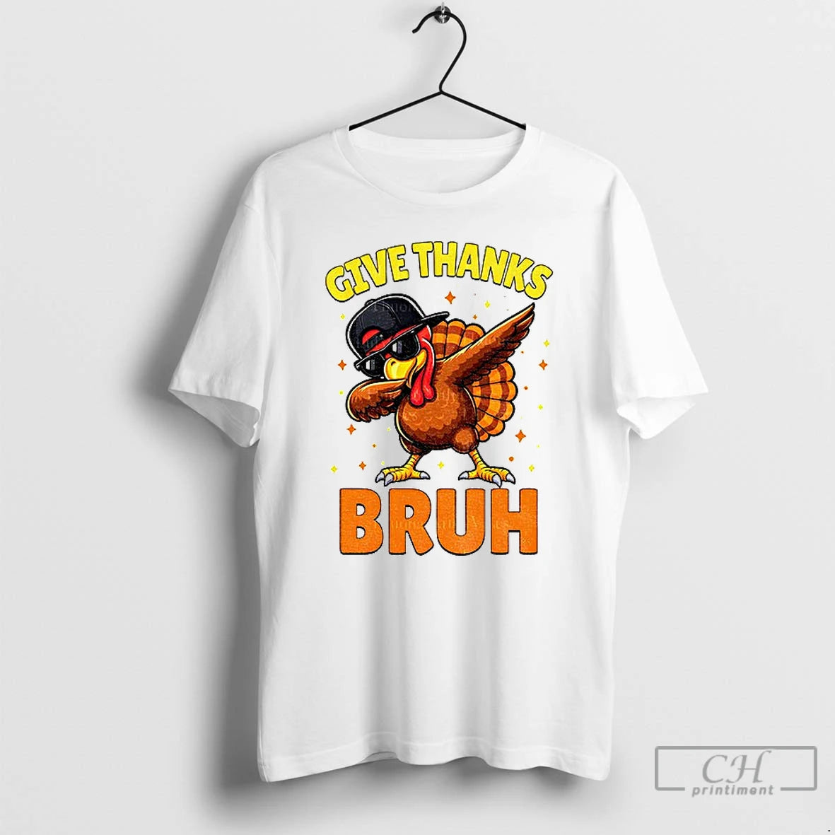 Turkey Dabbing Give Thanks Bruh Thanksgiving T-Shirts, Hoodie, Sweatshirt