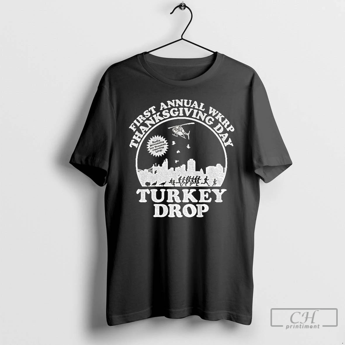 Turkey Drop First Annual Wkrp Thanksgiving Day T-Shirts, Hoodie, Sweatshirt