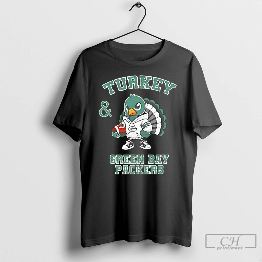 Premium Turkey Green Bay Packers Thanksgiving T Shirts Hoodie, Sweatshirt | InkNestWear.com