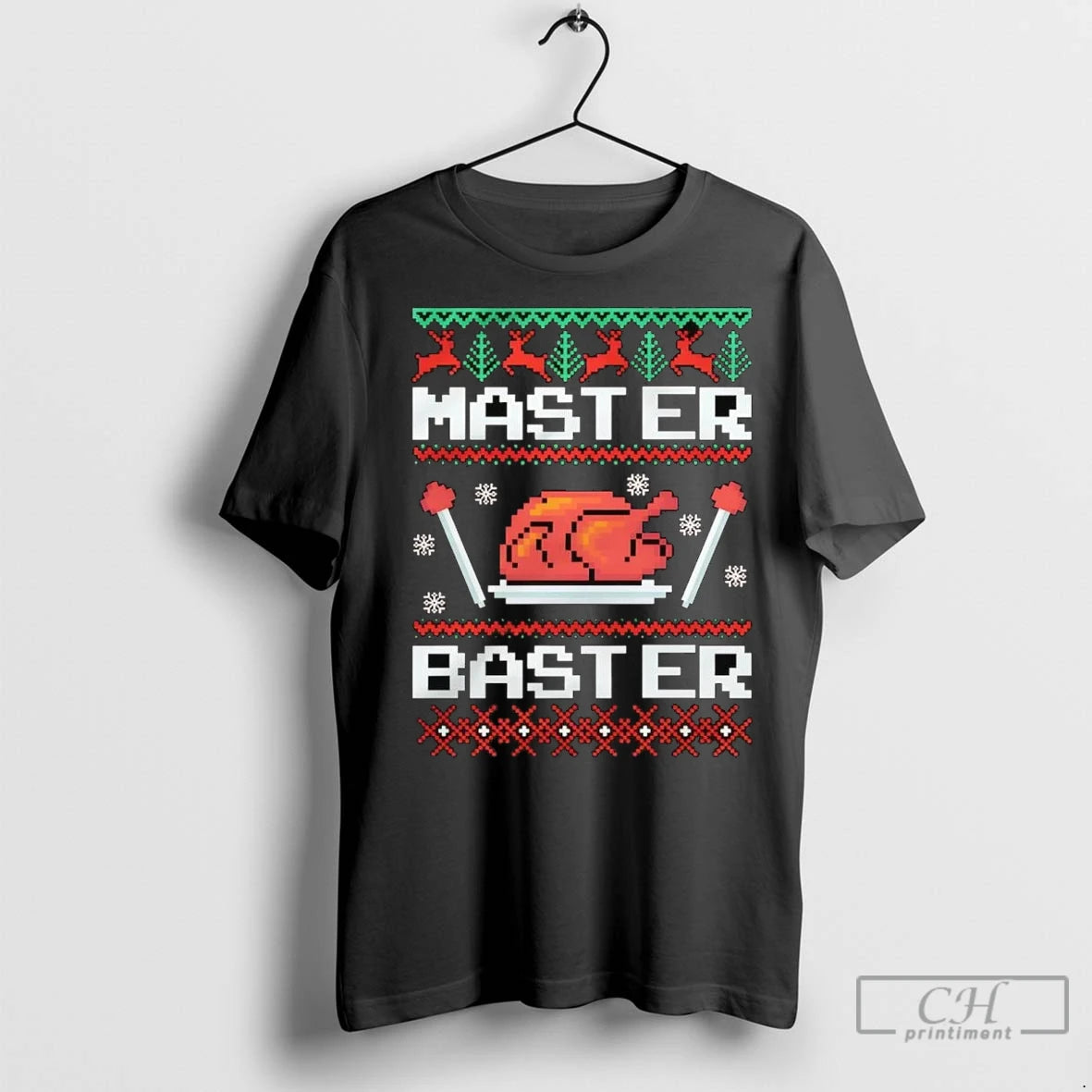 Premium Turkey Master Baster Ugly Christmas T-Shirts, Hoodie, Sweatshirt | InkNestWear.com
