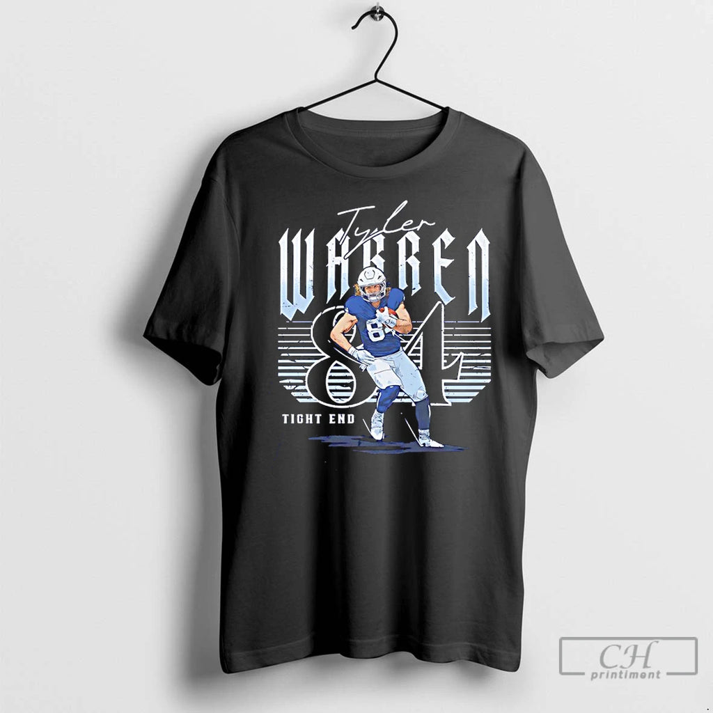 Premium Tyler Warren 84 Indianapolis Colts Player Name Number Signature T-Shirts, Hoodie, Sweatshirt | InkNestWear.com