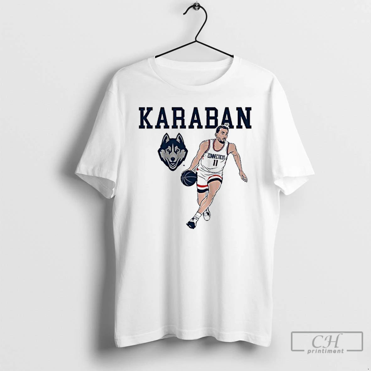 Premium Uconn Basketball Alex Karaban Name Pose T-Shirts, Hoodie, Sweatshirt | InkNestWear.com