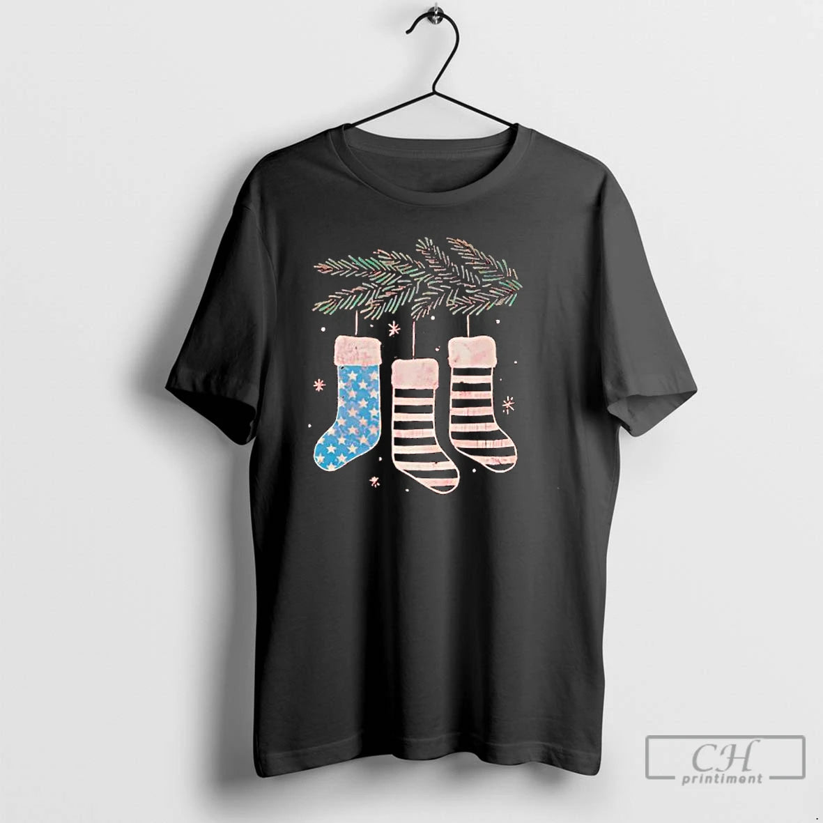 Premium Usa Stockings Christmas T Shirts Hoodie, Sweatshirt | InkNestWear.com