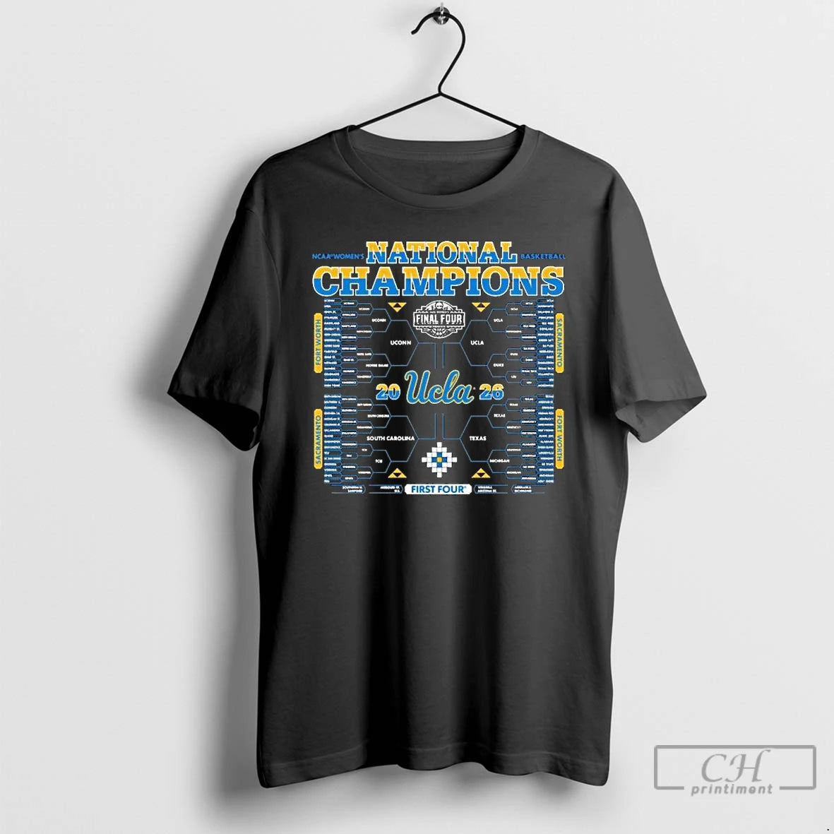 Premium Ucla Bruins 2026 Ncaa Womens Basketball National Champions Bracket
