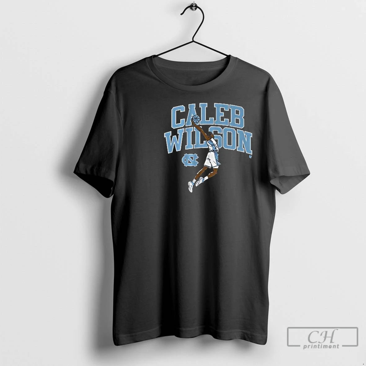 Premium Unc Basketball Caleb Wilson Name Pose Circle Black T-Shirts, Hoodie, Sweatshirt | InkNestWear.com