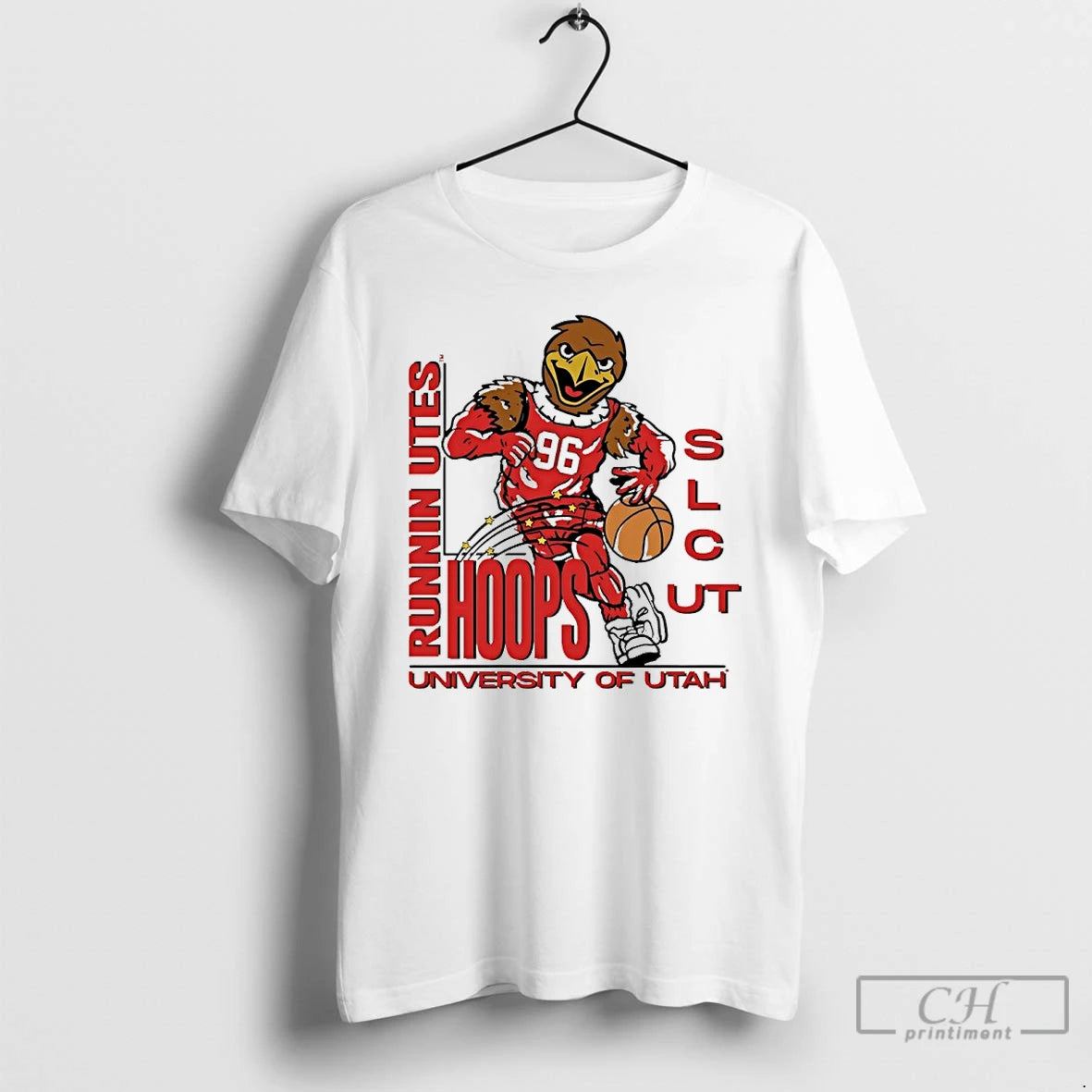 Premium University Of Utah Runnin Utes Hoops Swoop Mascot T-Shirts, Hoodie, Sweatshirt | InkNestWear.com