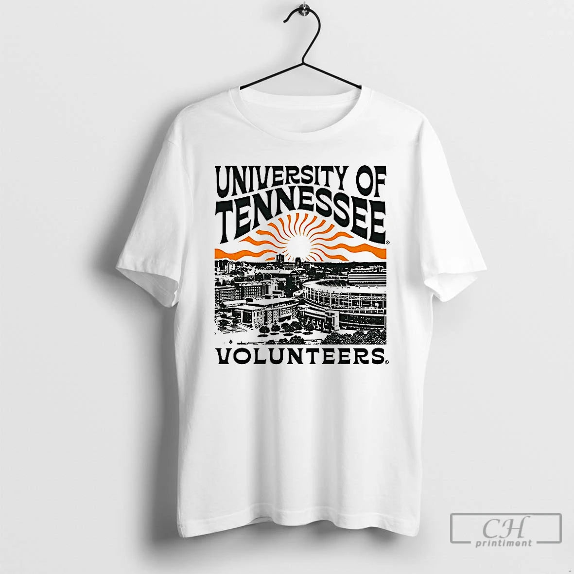 Premium University Of Tennessee Sunburst Campus Sunburst T Shirts Hoodie, Sweatshirt | InkNestWear.com