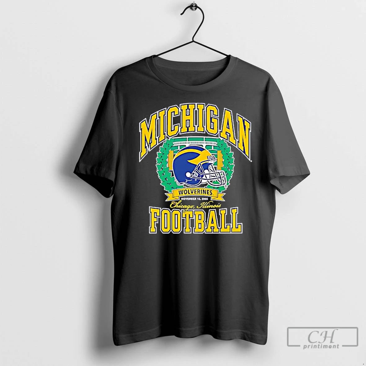 Premium Valiant University Of Michigan Football Chicago Game T-Shirts, Hoodie, Sweatshirt | InkNestWear.com
