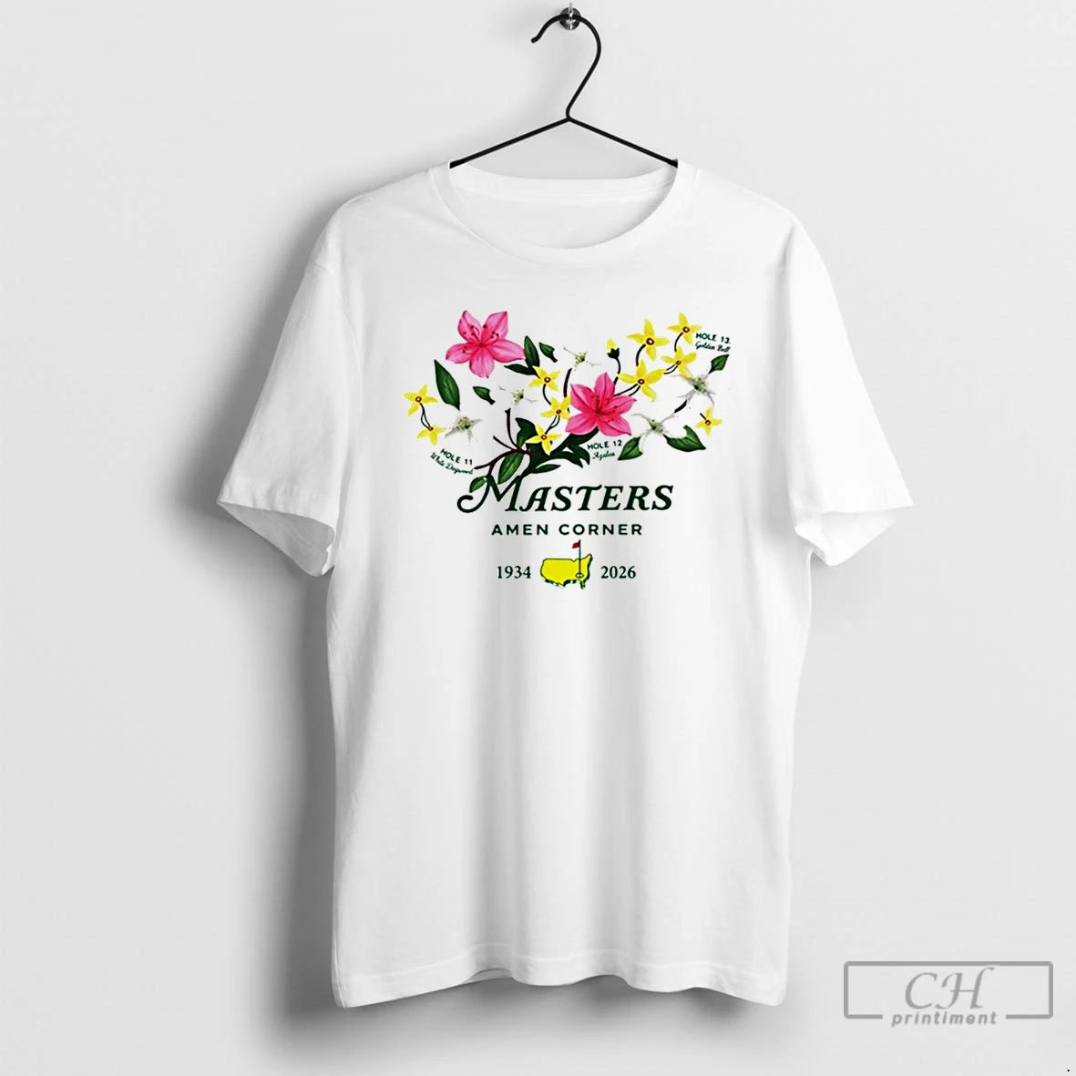 Premium Vintage Golf Fan Masters Augusta National Golf Course 1934 2026