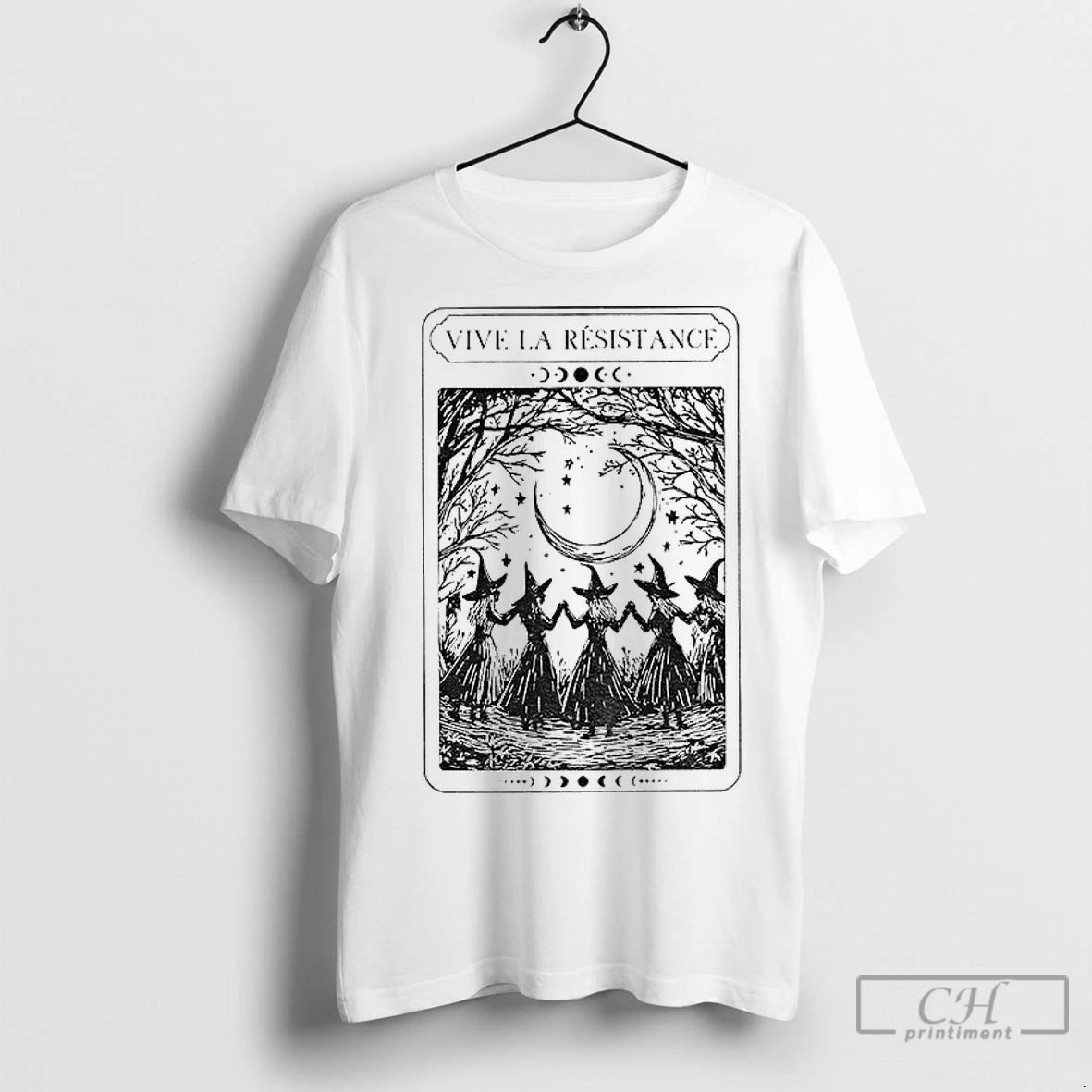 Premium Vive La Resistance Spooky Feminist Anti Patriarchy Halloween Tarot Card T-Shirts, Hoodie, Sweatshirt