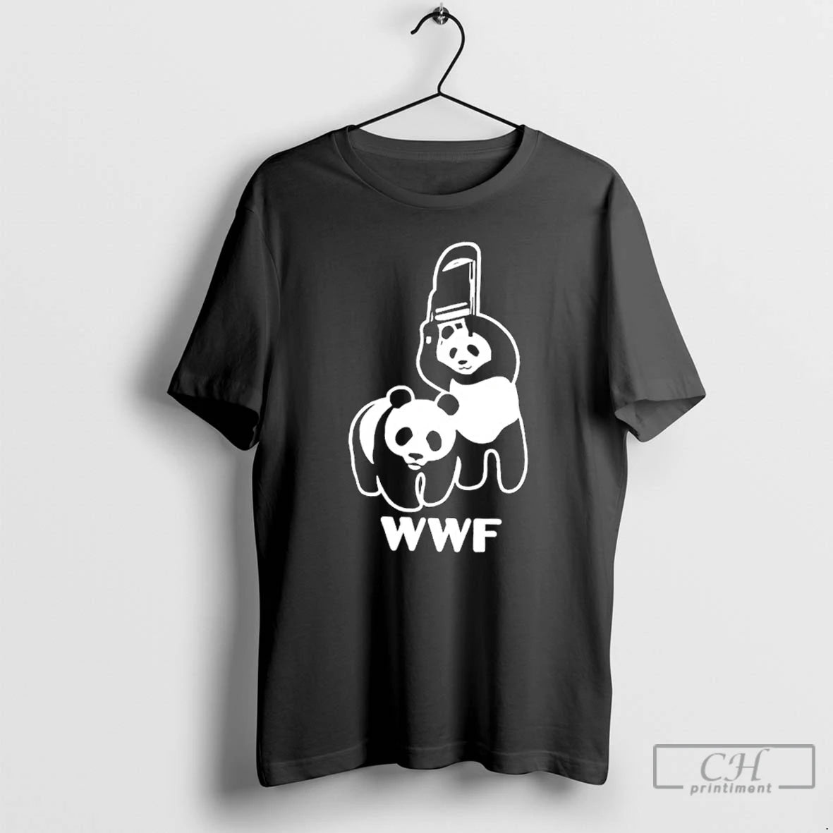 Premium Wwf Panda Chainsaw Dark Humor Parody T Shirts Hoodie, Sweatshirt | InkNestWear.com