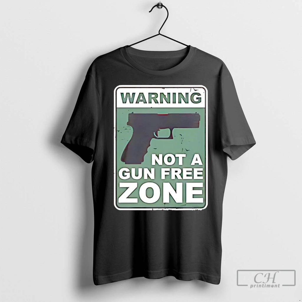 Premium Warning Not A Gun Free Zone T-Shirts, Hoodie, Sweatshirt | InkNestWear.com