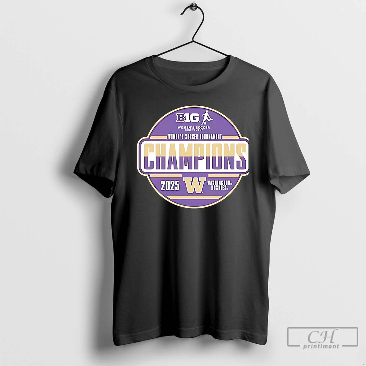 Premium Washington Huskies 2025 Big Ten Womens Soccer Tournament Champions Logo Christmas T Shirts Hoodie, Sweatshirt