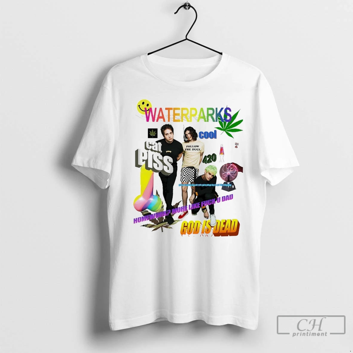 Premium Waterparks Cat Piss God Is Dead T-Shirts, Hoodie, Sweatshirt | InkNestWear.com
