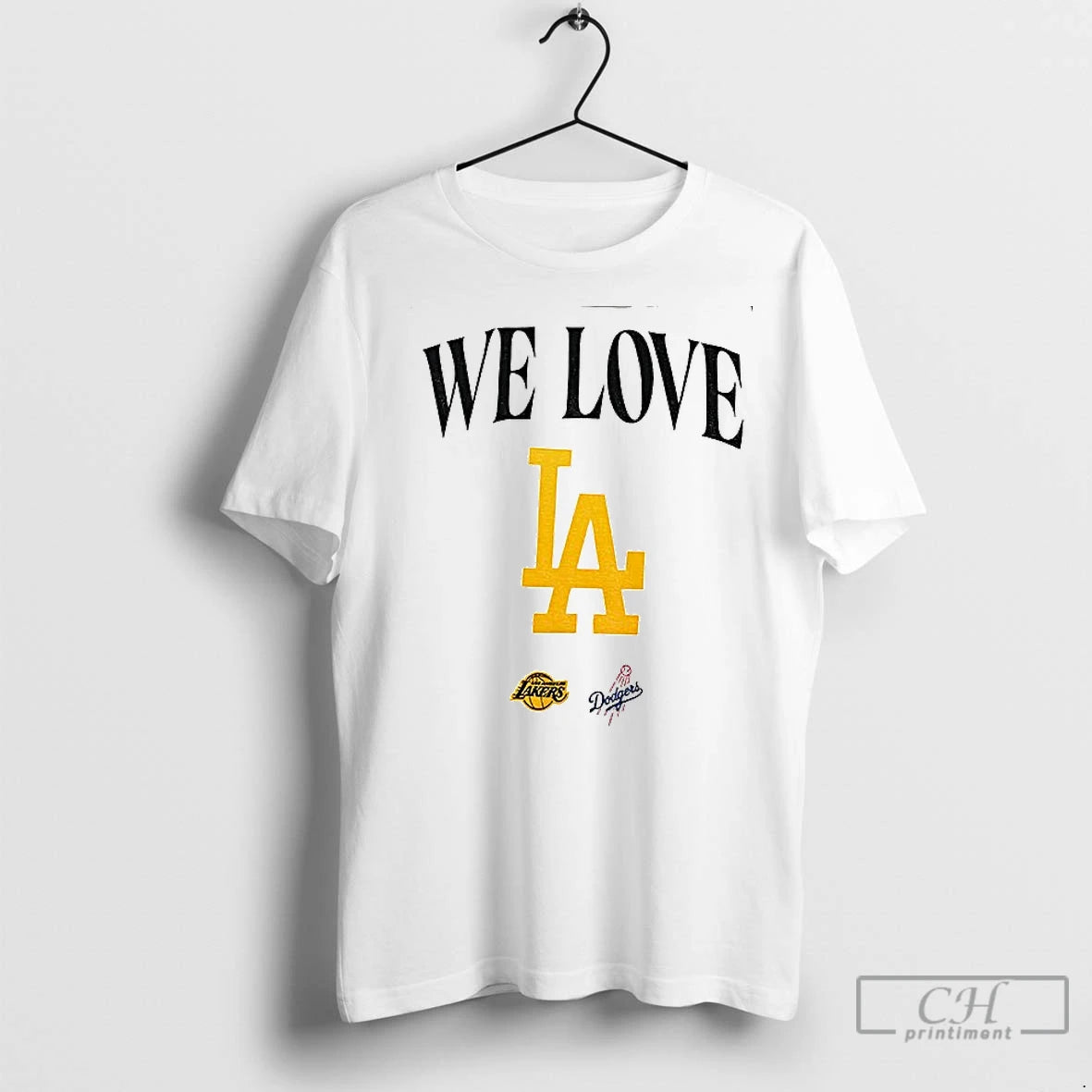 Premium We Love La Los Angeles Lakers Los Angeles Dodgers 2025 Logo T-Shirts, Hoodie, Sweatshirt | InkNestWear.com
