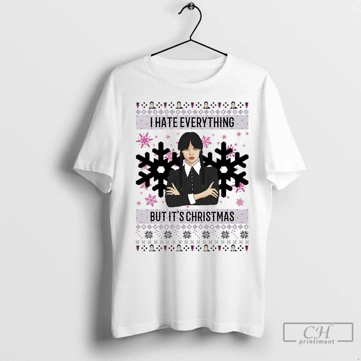 Premium Wednesday Addams I Hate Everything But Its Christmas T-Shirts, Hoodie, Sweatshirt | InkNestWear.com