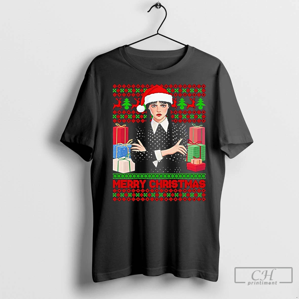 Premium Wednesday Addams Merry Christmas T-Shirts, Hoodie, Sweatshirt | InkNestWear.com