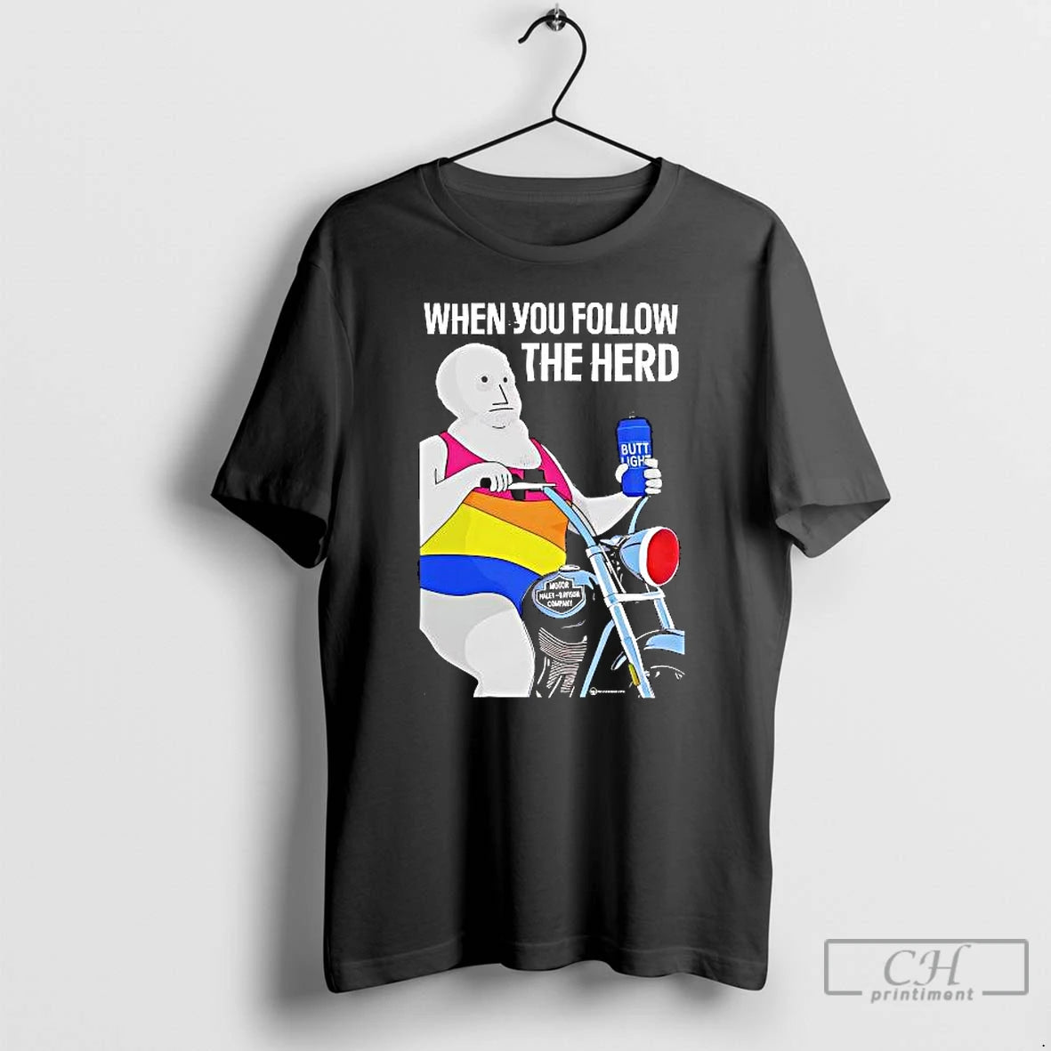 Premium When You Follow The Herd Butt Light T Shirts Hoodie, Sweatshirt | InkNestWear.com