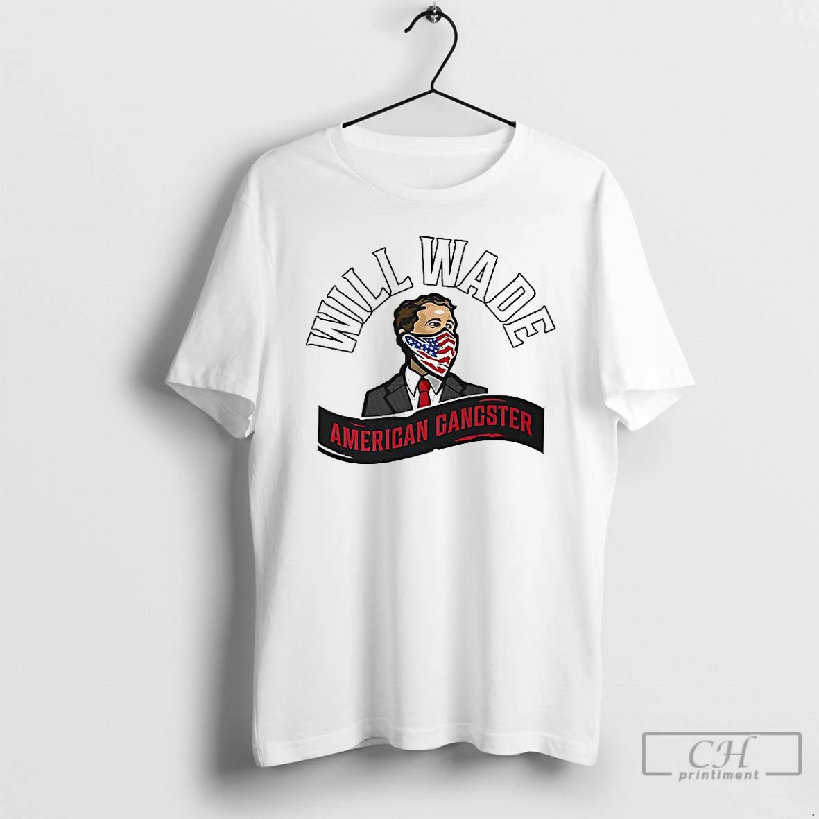 Premium Will Wade American Gangster American Flag Mask T Shirts Hoodie, Sweatshirt | InkNestWear.com