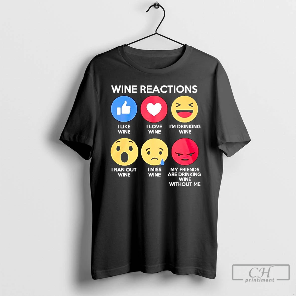 Premium Wine Reactions My Friends Are Drinking Wine Without Me T Shirts Hoodie, Sweatshirt | InkNestWear.com