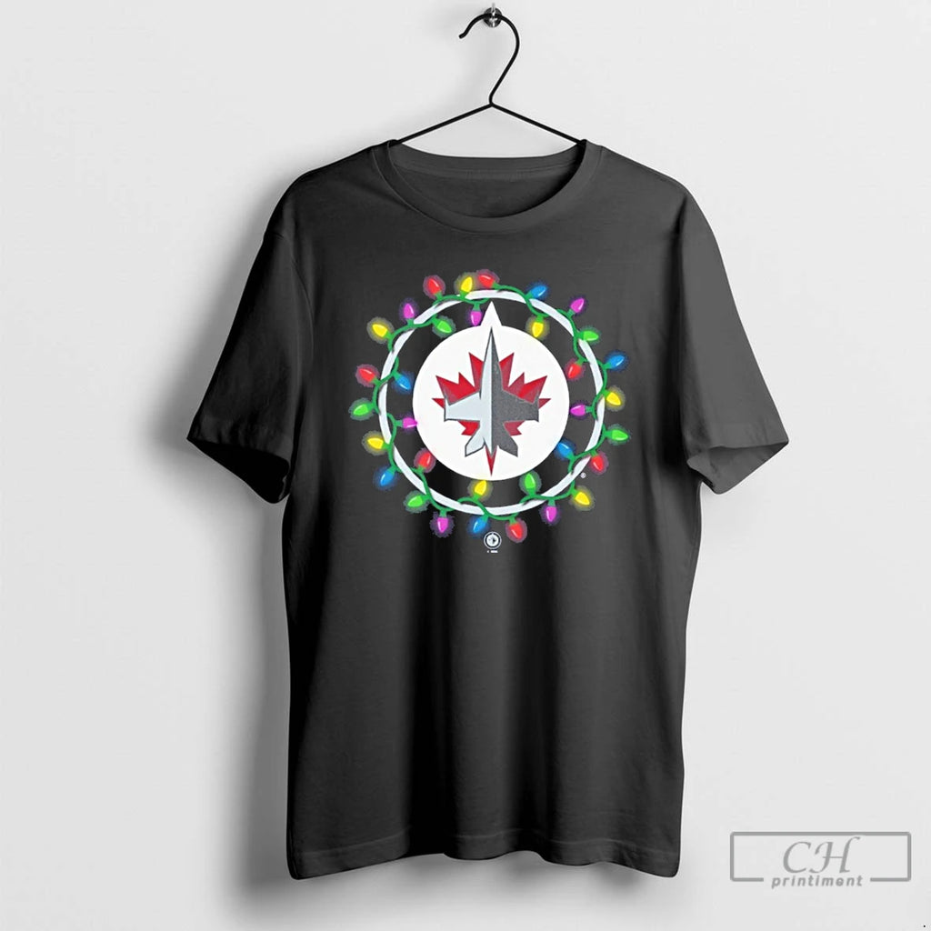 Premium Winnipeg Jets Logo Lights Christmas T-Shirts, Hoodie, Sweatshirt | InkNestWear.com