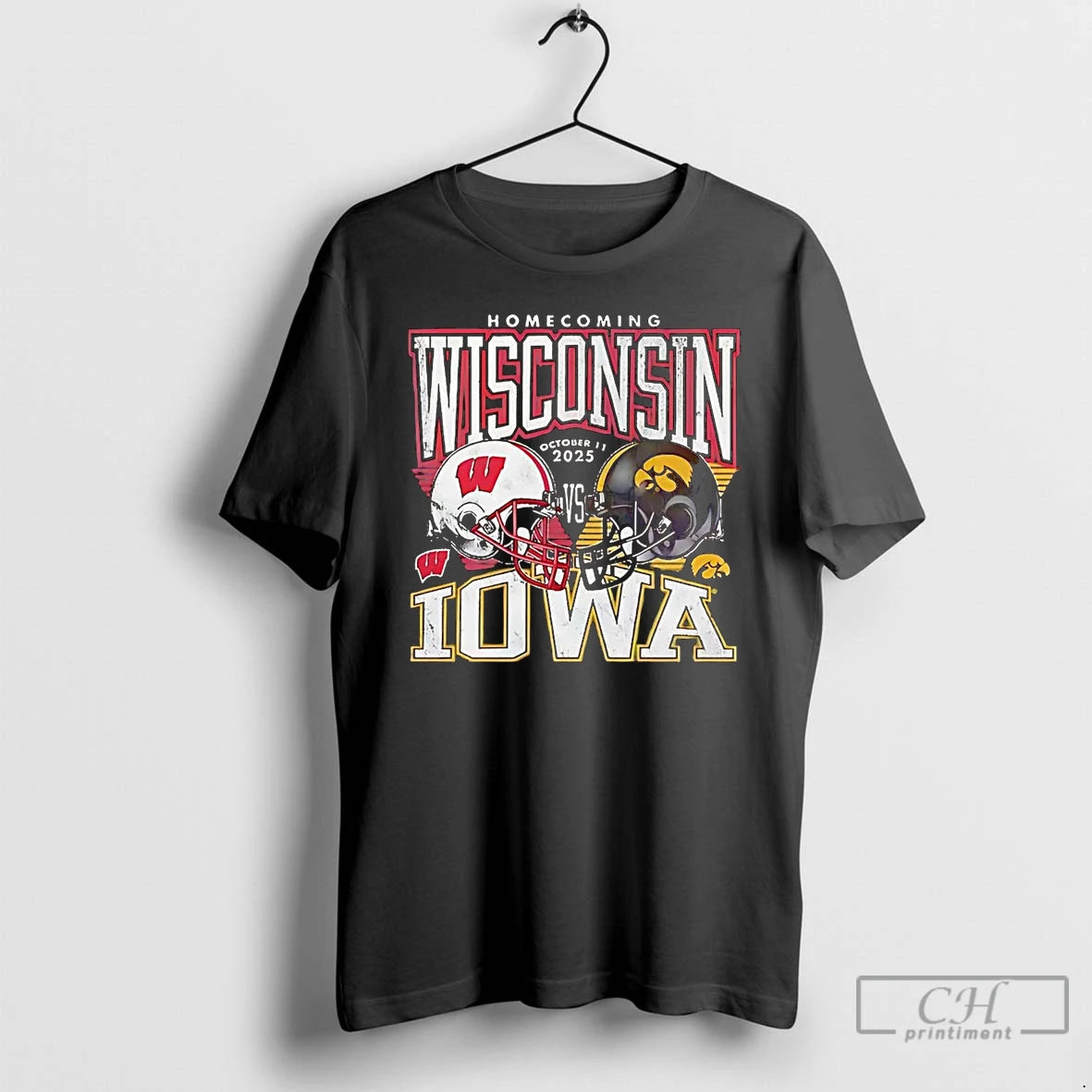 Premium Wisconsin Badgers Vs Iowa Hawkeyes Homecoming 2025 T Shirts Hoodie, Sweatshirt | InkNestWear.com