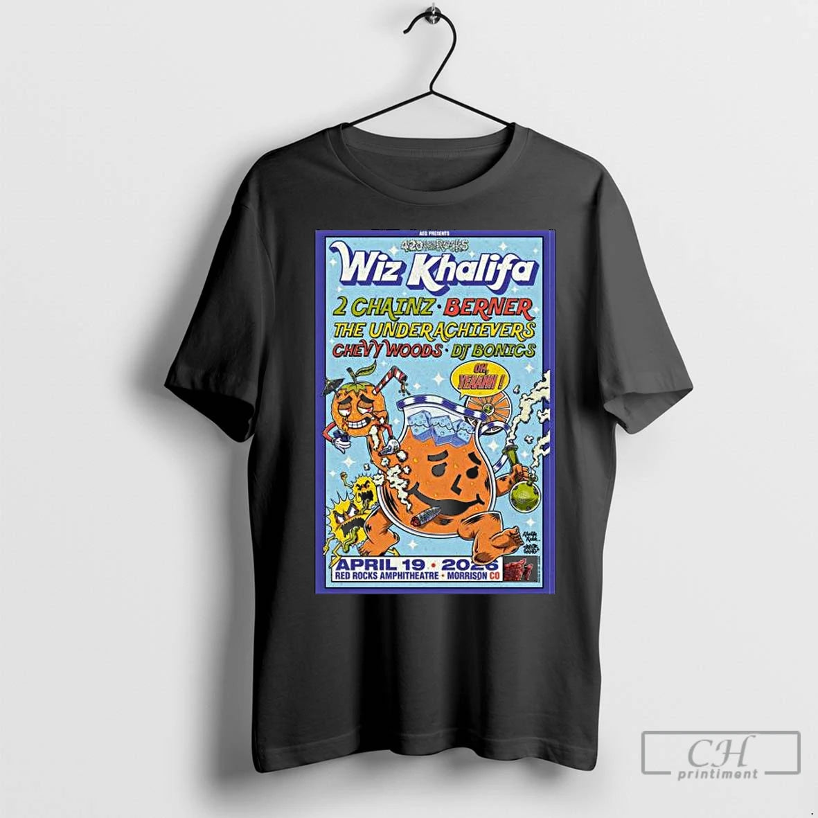 Premium Wiz Khalifa April 19 2026 Red Rocks Park And Amphitheatre Morrison Co Long Sleve T-Shirts, Hoodie, Sweatshirt
