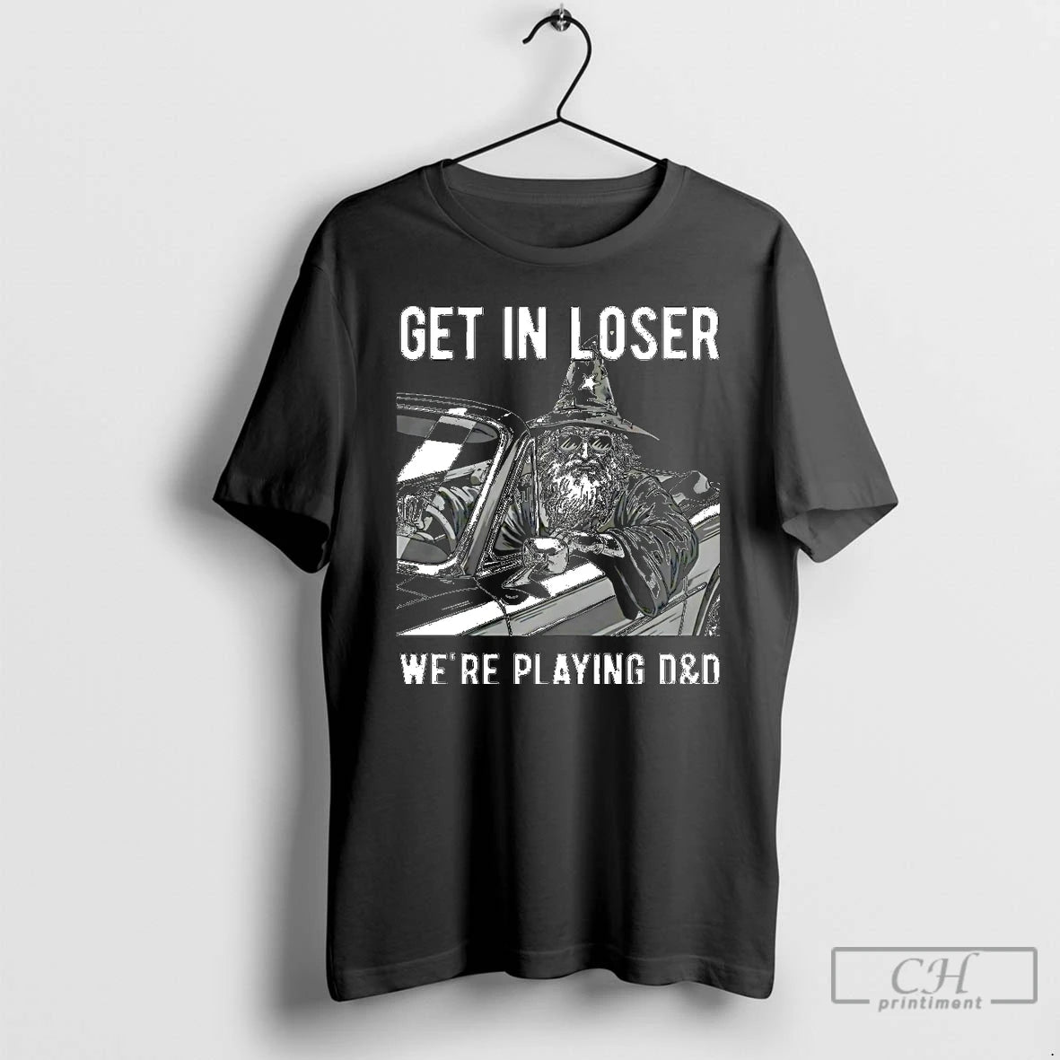Premium Wizard Get In Loser Were Playing Dd Retro Christmas T Shirts Hoodie, Sweatshirt | InkNestWear.com