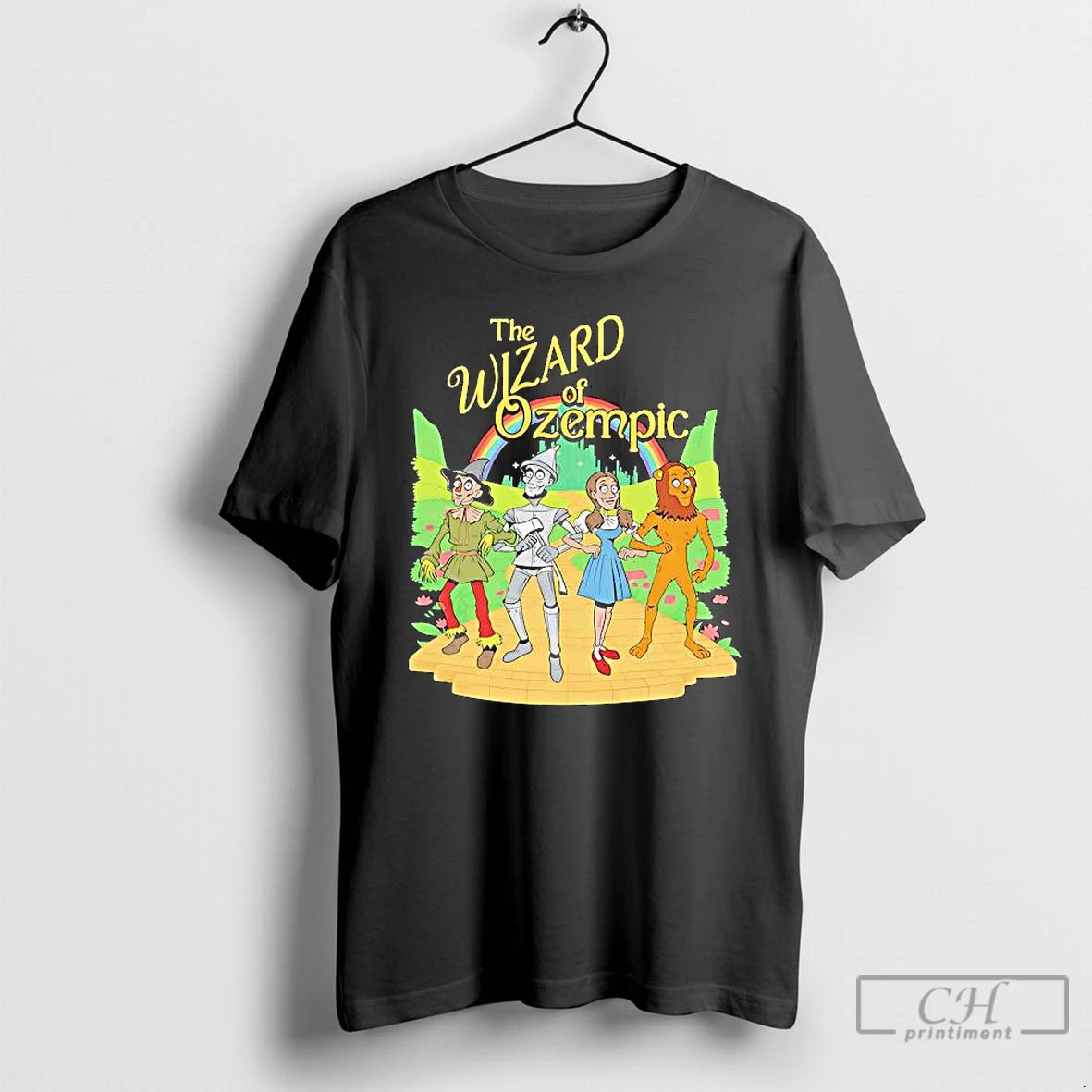 Premium Wizard Of Ozempic Rainbow Graphic T Shirts Hoodie, Sweatshirt | InkNestWear.com