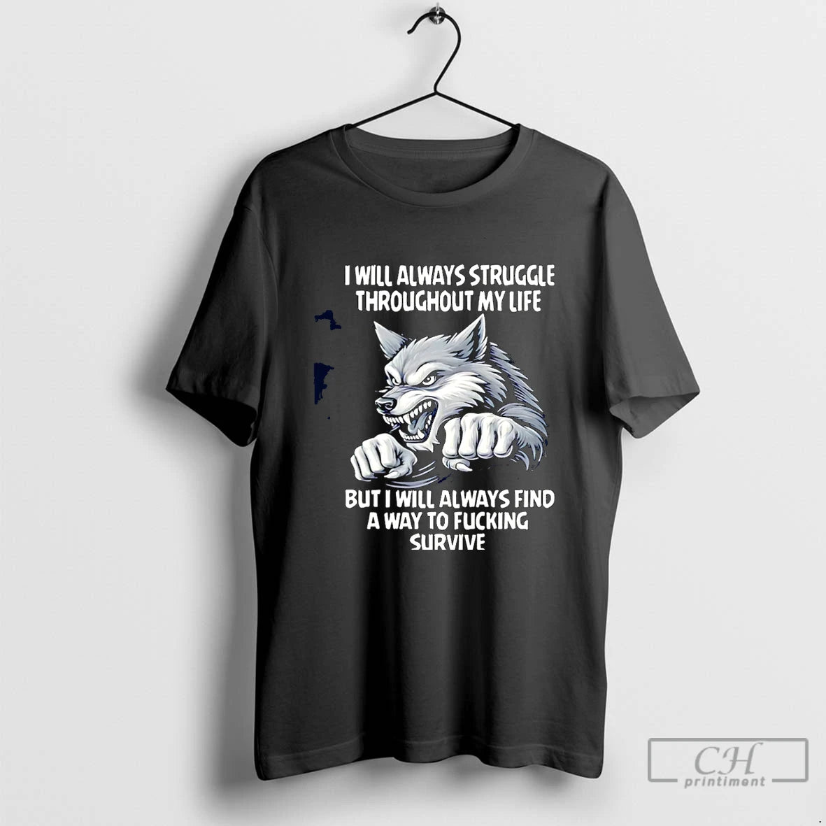 Premium Wolf I Will Always Struggle Throughout My Life But I Will Always Find Christmas T-Shirts, Hoodie, Sweatshirt
