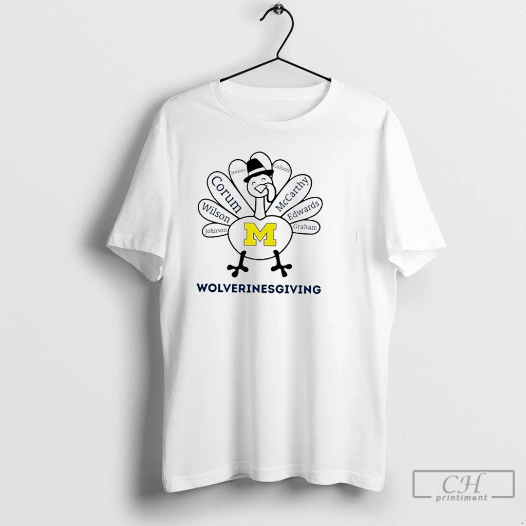 Premium Wolverinesgiving Michigan Wolverines X Thanksgiving T Shirts Hoodie, Sweatshirt | InkNestWear.com