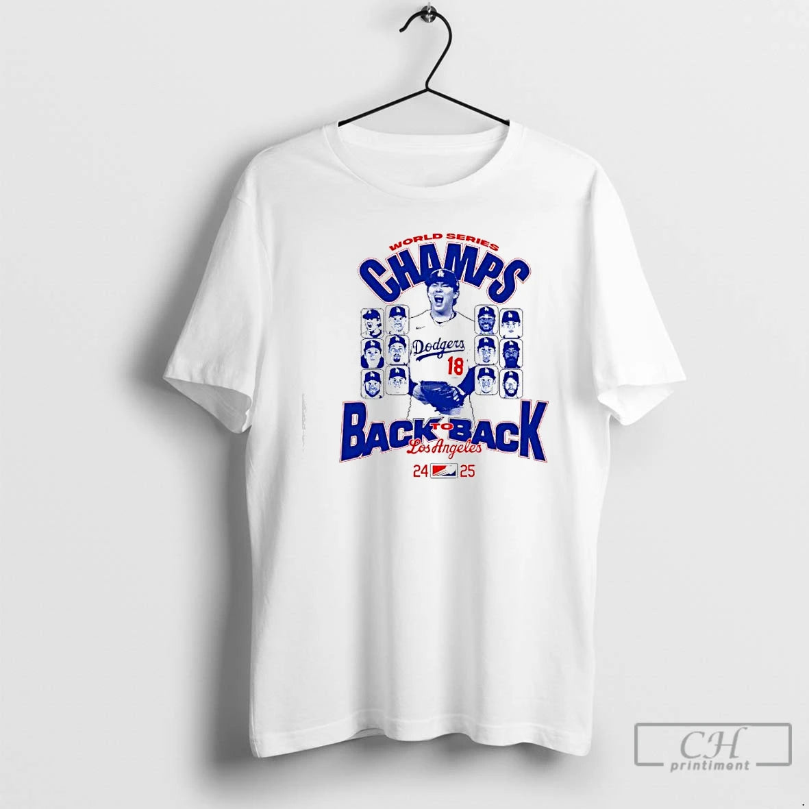 Premium World Series Champs Los Angeles Dodgers Back To Back Players T Shirts Hoodie, Sweatshirt | InkNestWear.com