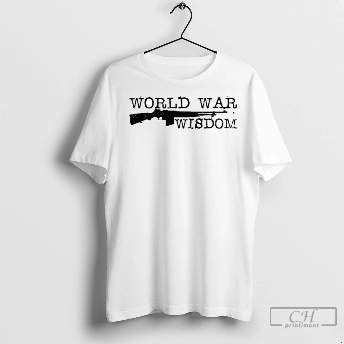 Premium World War Wisdom Rifle Logo Circle White T-Shirts, Hoodie, Sweatshirt | InkNestWear.com
