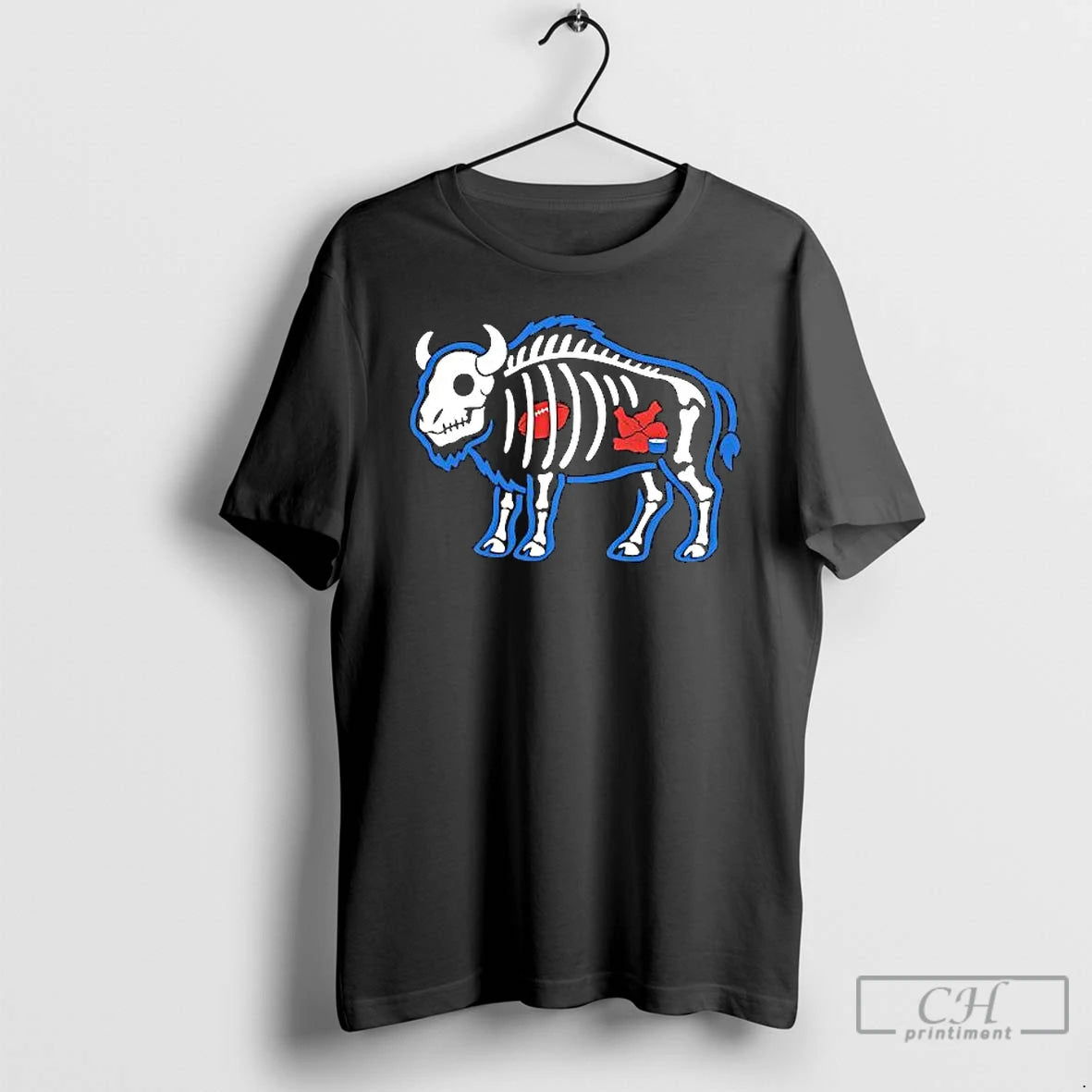 Premium X Ray Buffalo Skeleton With Football And Food T Shirts Hoodie, Sweatshirt | InkNestWear.com