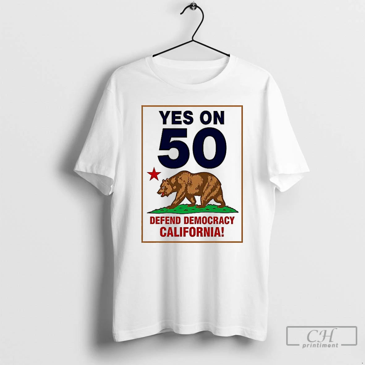 Premium Yes On Prop 50 Defend Democracy California T Shirts Hoodie, Sweatshirt | InkNestWear.com