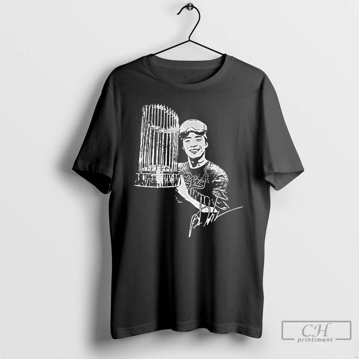 Premium Yoshinobu Yamamoto Champions Celebration Holding Cup Los Angeles Dodgers Mlb Player Signature T Shirts Hoodie,...
