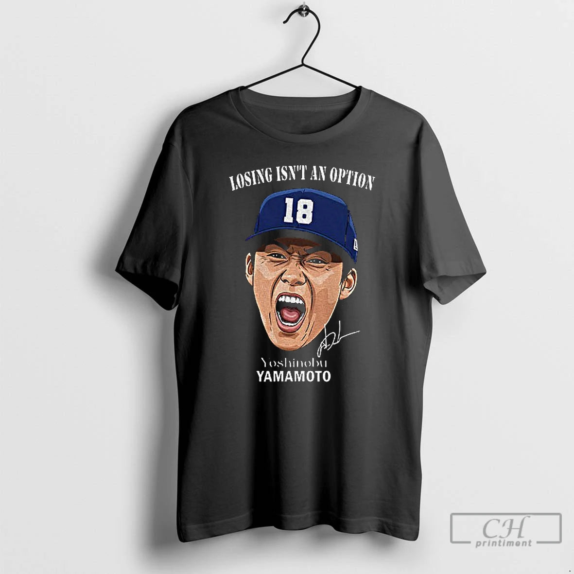 Premium Yoshinobu Yamamoto Losing Isnt An Option Los Angeles Dodgers Mlb Baseball Signature T Shirts Hoodie, Sweatshirt
