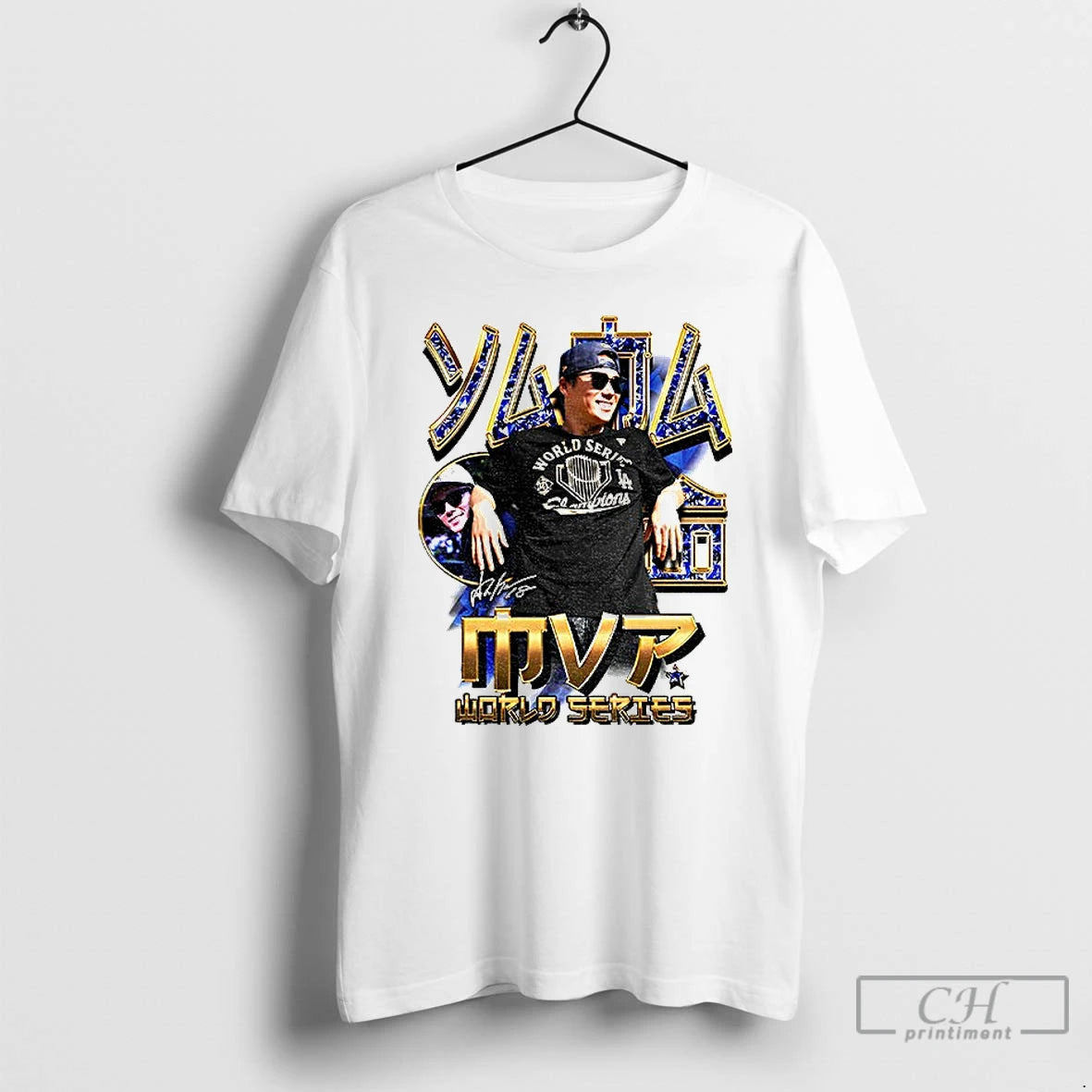 Premium Yoshinobu Yamamoto Mvp World Series Signature T Shirts Hoodie, Sweatshirt | InkNestWear.com